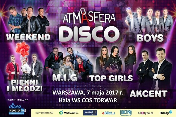 Już 7 maja DISCO ATMASFERA w Warszawie