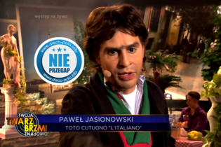 Paweł Jasionowski (Masters) jako Toto Cutugno - Twoja Twarz Brzmi Znajomo | VIDEO