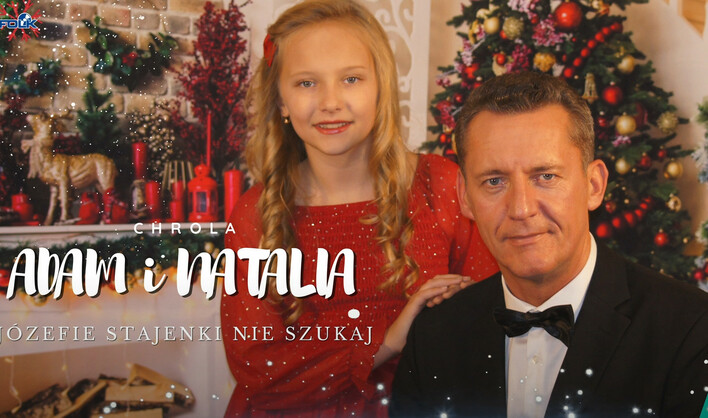 Adam i Natalia Chrola w świątecznej piosence „Józefie, stajenki nie szukaj” – wzruszający duet ojca i córki
