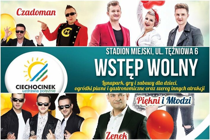 Akcent, Andre, Czadoman, Playboys oraz Piękni i Młodzi zagrają 1 maja w Ciechocinku