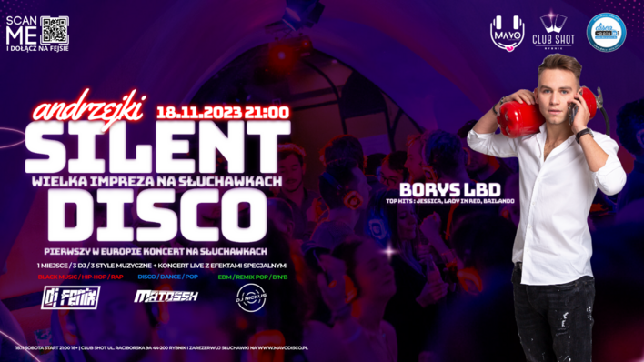 Andrzejki z Silent Disco x BORYS LBD x JESSICA na żywo – Noc, której nie zapomnicie!