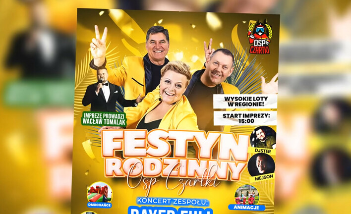 Bayer Full zagra w Czartkach! Festyn z helikopterem, dinozaurem i muzyką disco polo

