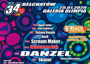 Bełchatów zagra dla WOŚP 2026 – Danzel, Skaner i Kaen na jednej scenie w Galerii Olimpia