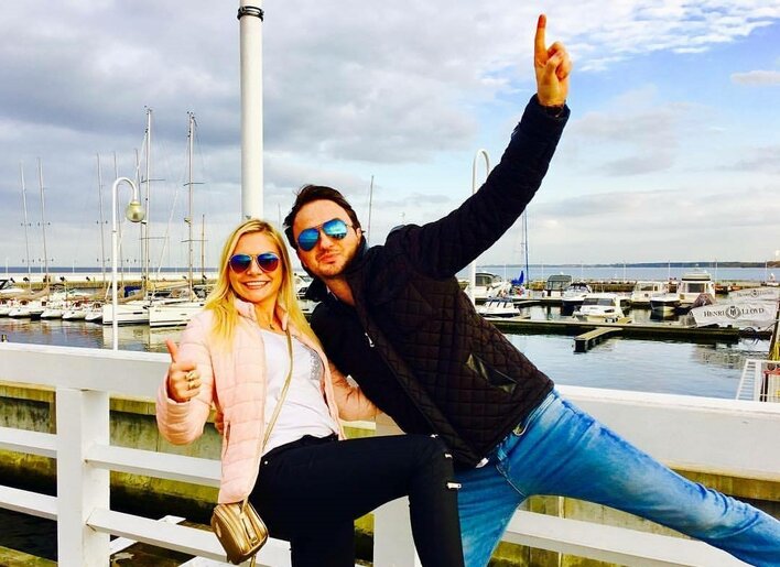 Chwila relaxu! Patryk Pegza (After Party) spędził wolny czas z żoną