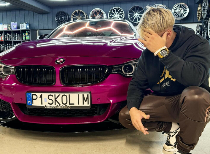 Co za fura! Skolim pochwalił się BMW i to w jakim kolorze! Wygląda przepięknie!
