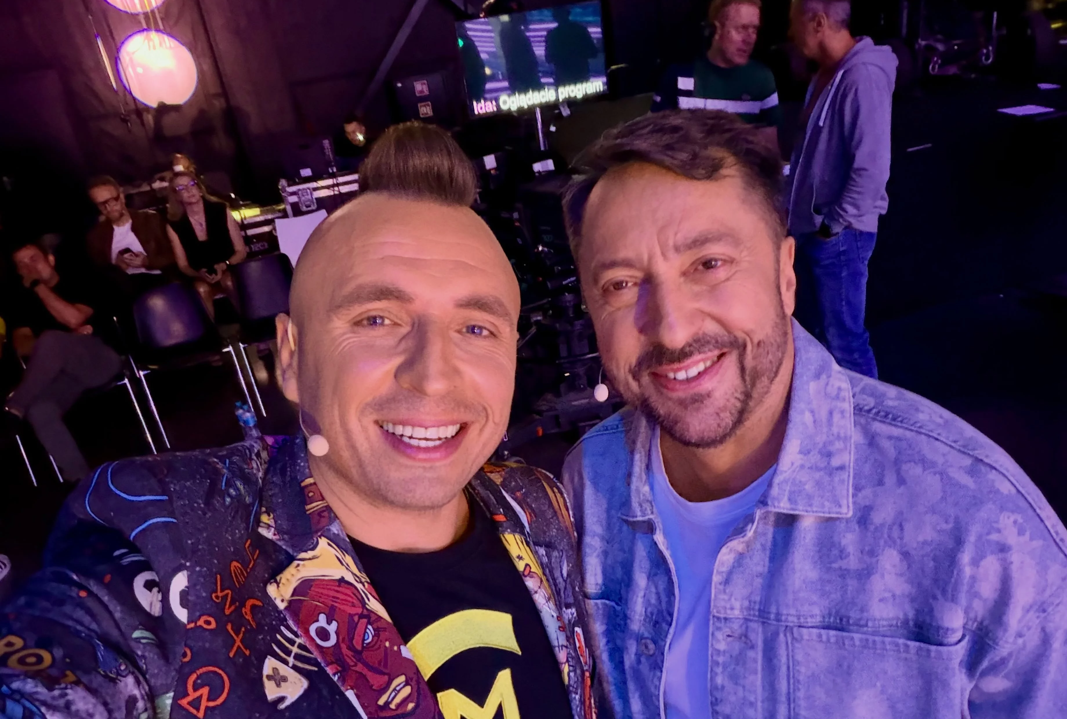 Czadoman i Marcin Miller razem w studiu Polsatu. Selfie z planu obiegło sieć