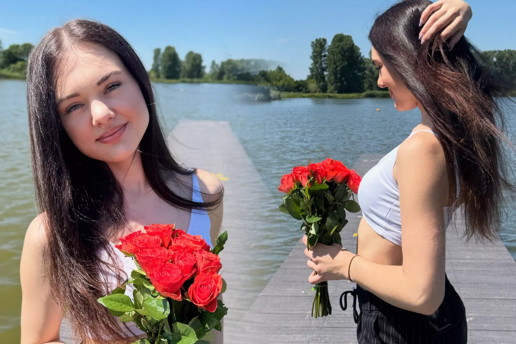 Czyżby Weronika z Top Girls zakochana? Młoda gwiazda disco polo pokazała nowe zdjęcia z bukietem czerwonych róż