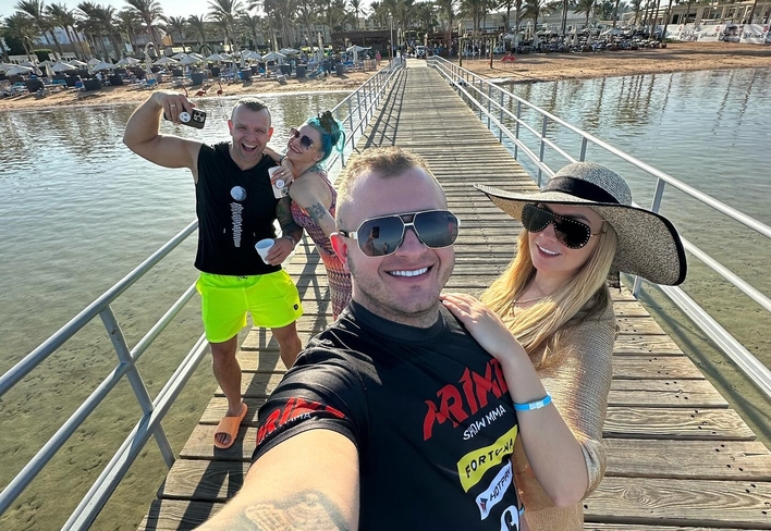 Dawid i Joanna Narożny oraz Agnieszka (Agbe) i Patryk Brysiak w Egipcie