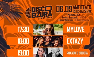 Disco Bzura Festival 2025 w Sochaczewie – Mylove, Extazy, Roxaok, Pudzian Band, Topky i DJ Tefal wystąpią w amfiteatrze