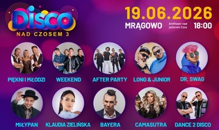Disco nad Czosem 3 w Mrągowie 2026! Kto wystąpi? 