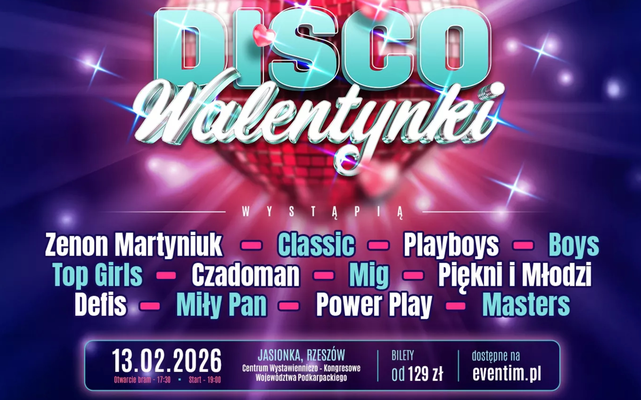 WAŻNE! Disco Walentynki Jasionka-Rzeszów 2026 odwołane! Organizator przekazał oficjalne oświadczenie