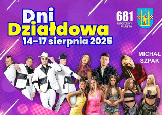 Dni Działdowa 2025 z koncertami Boys, Top Girls, Bajorek
