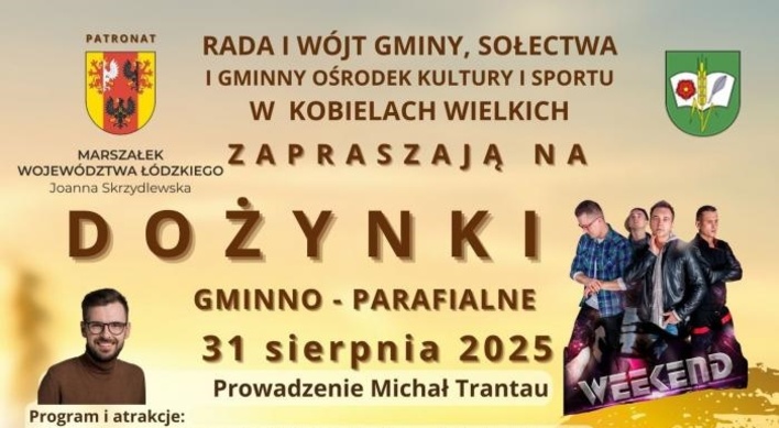 Dożynki Gminno-Parafialne w Kobielach Wielkich 2025. Defis i Weekend wśród gwiazd