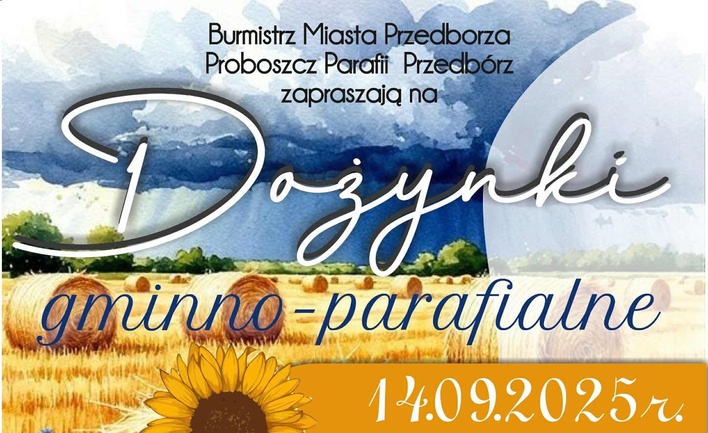 Dożynki gminno-parafialne w Przedborzu 2025 z koncertem zespołu Skaner