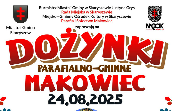 Dożynki parafialno gminne w Makowcu 2025 z koncertami disco polo 