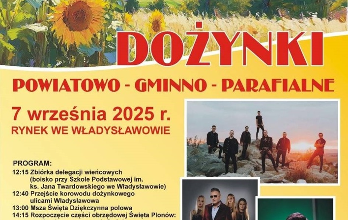 Dożynki we Władysławowie 2025 z koncertem Zenona Martyniuka, zespołu Jorrgus i Góralsi