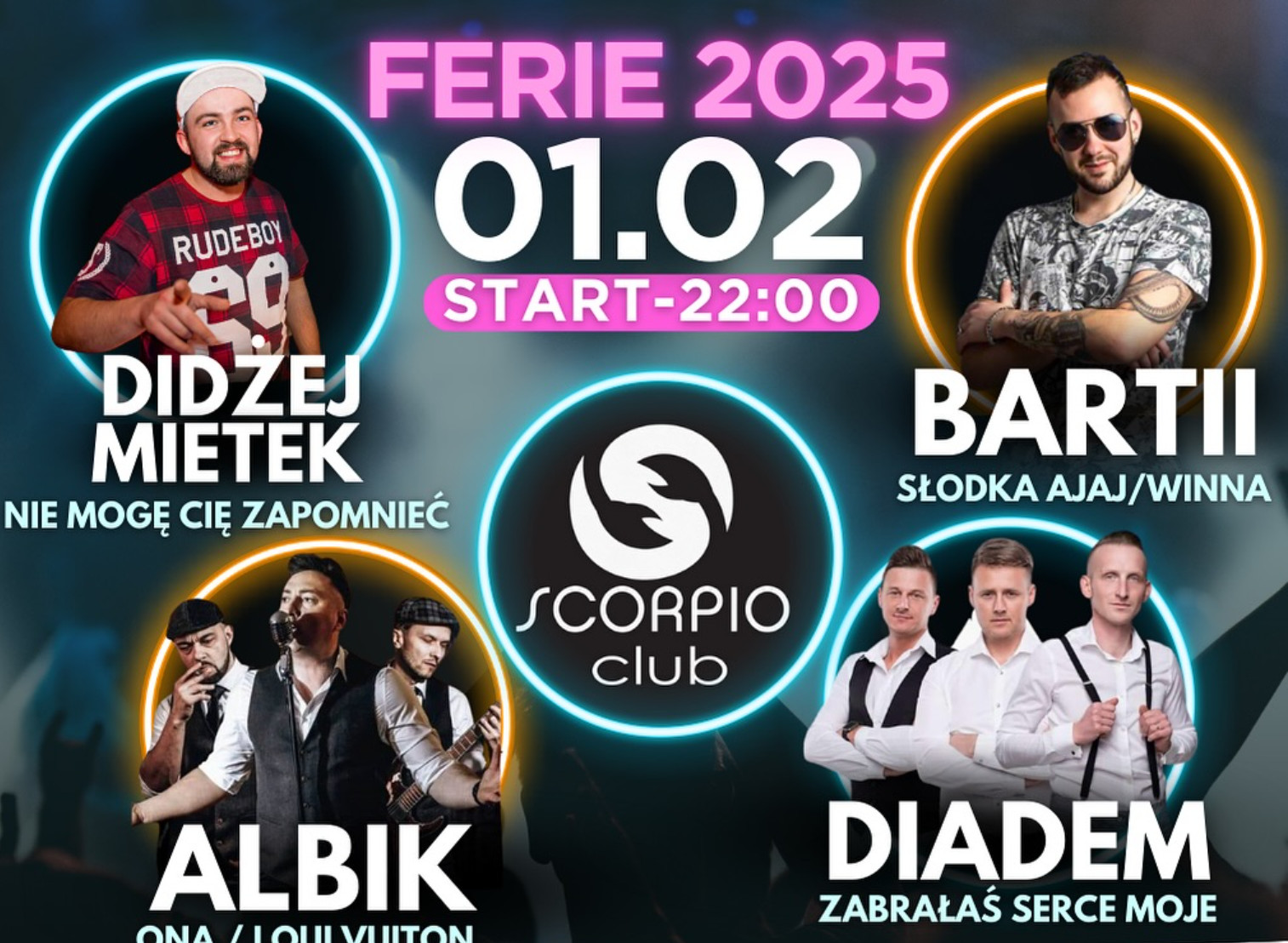 Ferie w Club Scorpio! Wielka impreza z gwiazdami disco polo już 1 lutego