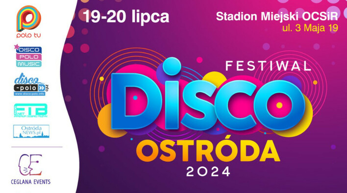 Festiwal Disco Ostróda Startuje Już 19 i 20 lipca – Sprawdź Harmonogram i Nowe Godziny!
