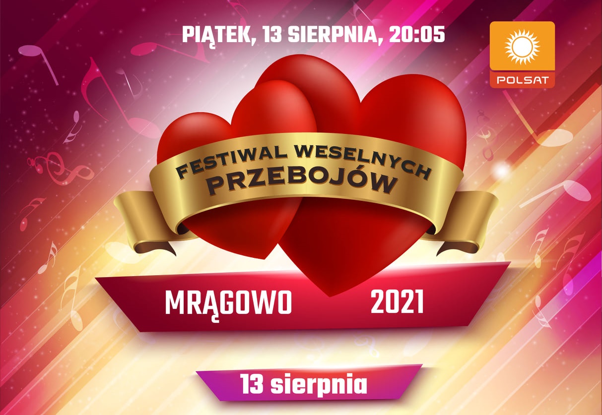 Festiwal Weselnych Przebojów - Mrągowo 2021 już dziś! Lista wykonawców, gwiazdy disco polo, transmisja LIVE!