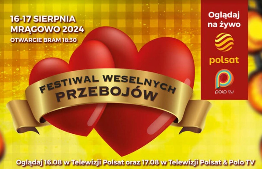 Festiwal Weselnych Przebojów 2024 już dziś! Kto wystąpi w Mrągowie? Gdzie oglądać?