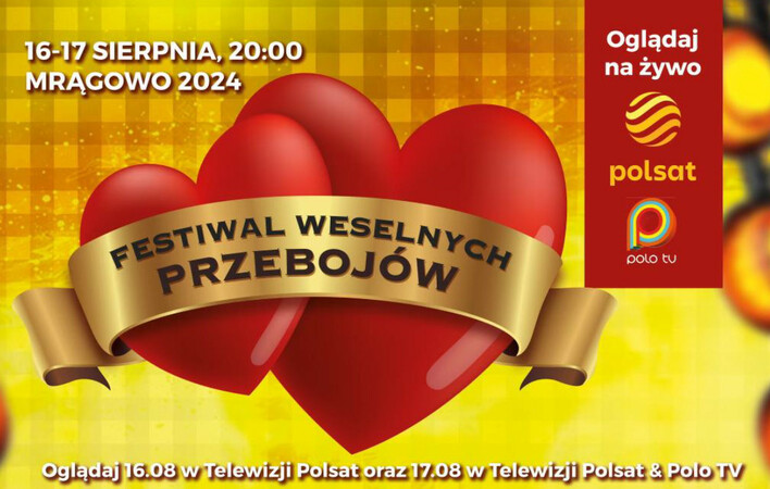 Festiwal Weselnych Przebojów 2024: Nie Przegap Największej Imprezy! Transmisja, zespoły! 
