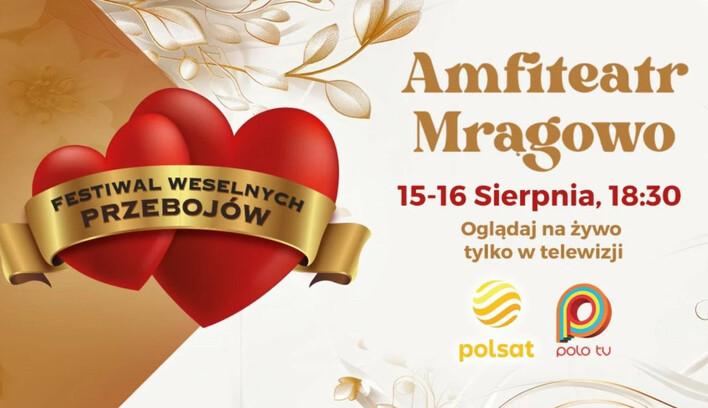 Festiwal Weselnych Przebojów 2025 w Mrągowie! Kto wystąpi?! 