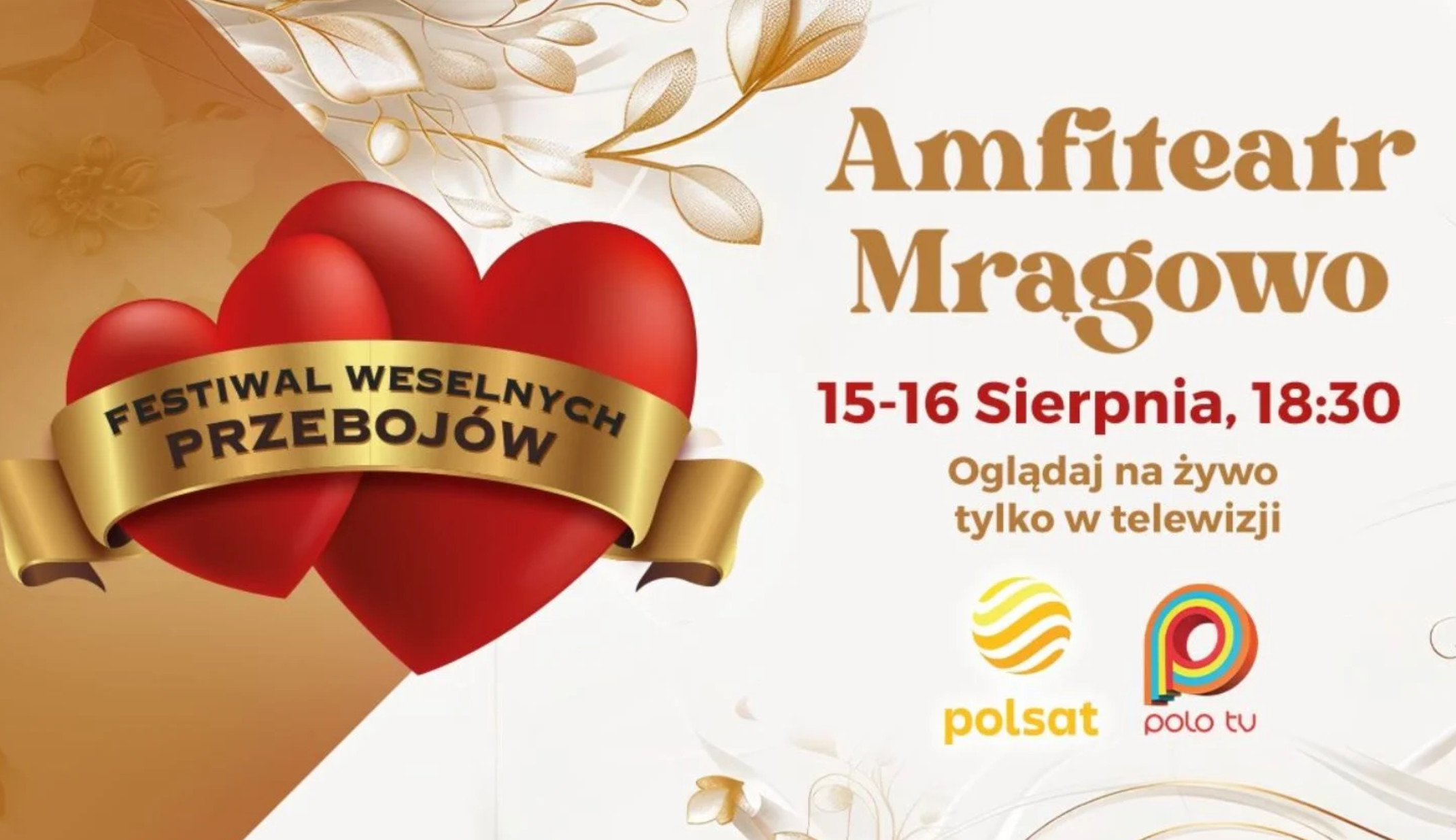 Festiwal Weselnych Przebojów 2025 w Mrągowie! Kto wystąpi?! 