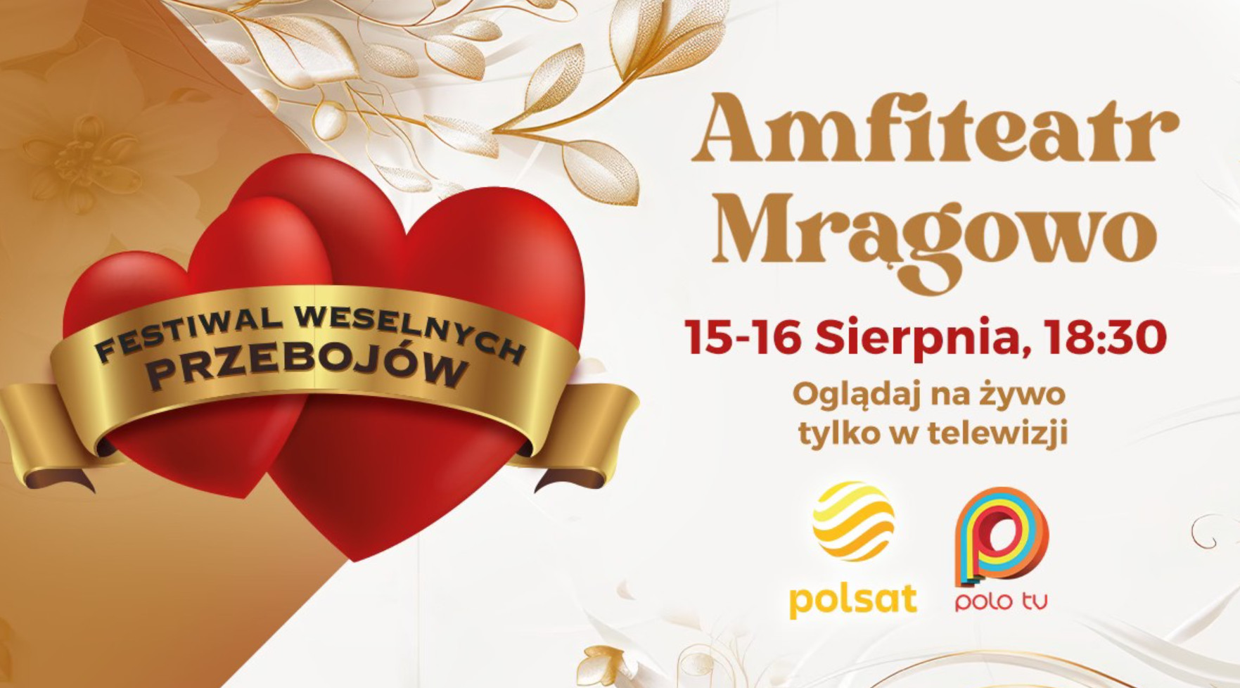 Festiwal Weselnych Przebojów 2025 w Mrągowie: Kto zagra w tym roku? Pełna lista artystów! 
