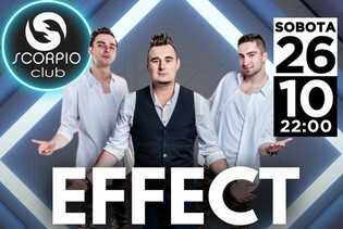 Formacja Effect na żywo w Scorpio! Szykuj się na największe hity disco polo już w sobotę – wpadniesz?