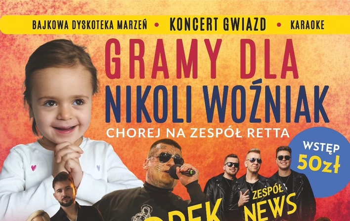 Gramy dla Nikoli Woźniak. Charytatywny koncert z gwiazdami disco polo w Zielonce