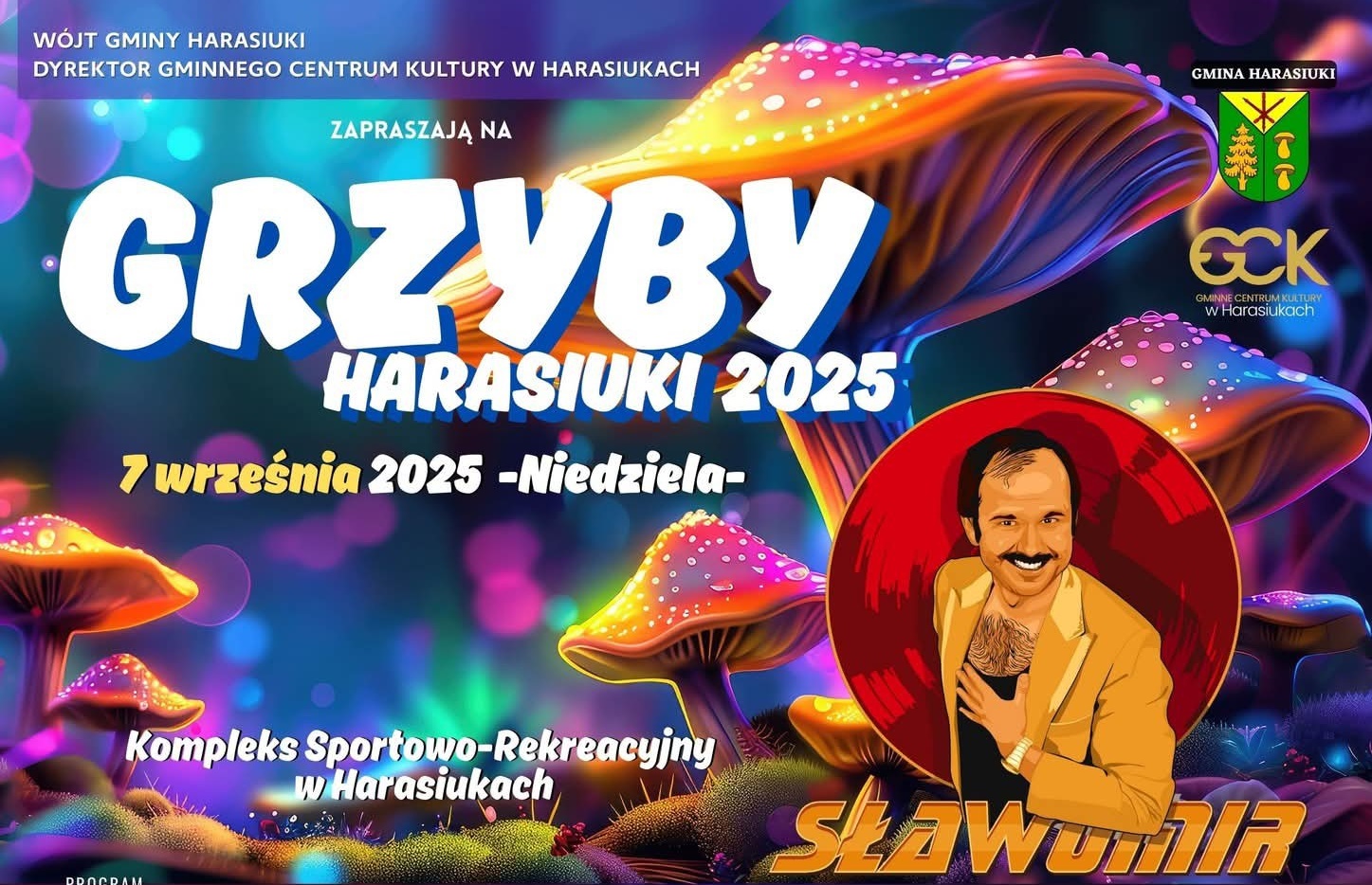 Grzyby Harasiuki 2025 z koncertami Sławomira, Andrzeja Rybińskiego, Nowatora i Marvela – poznaj szczegóły wydarzenia