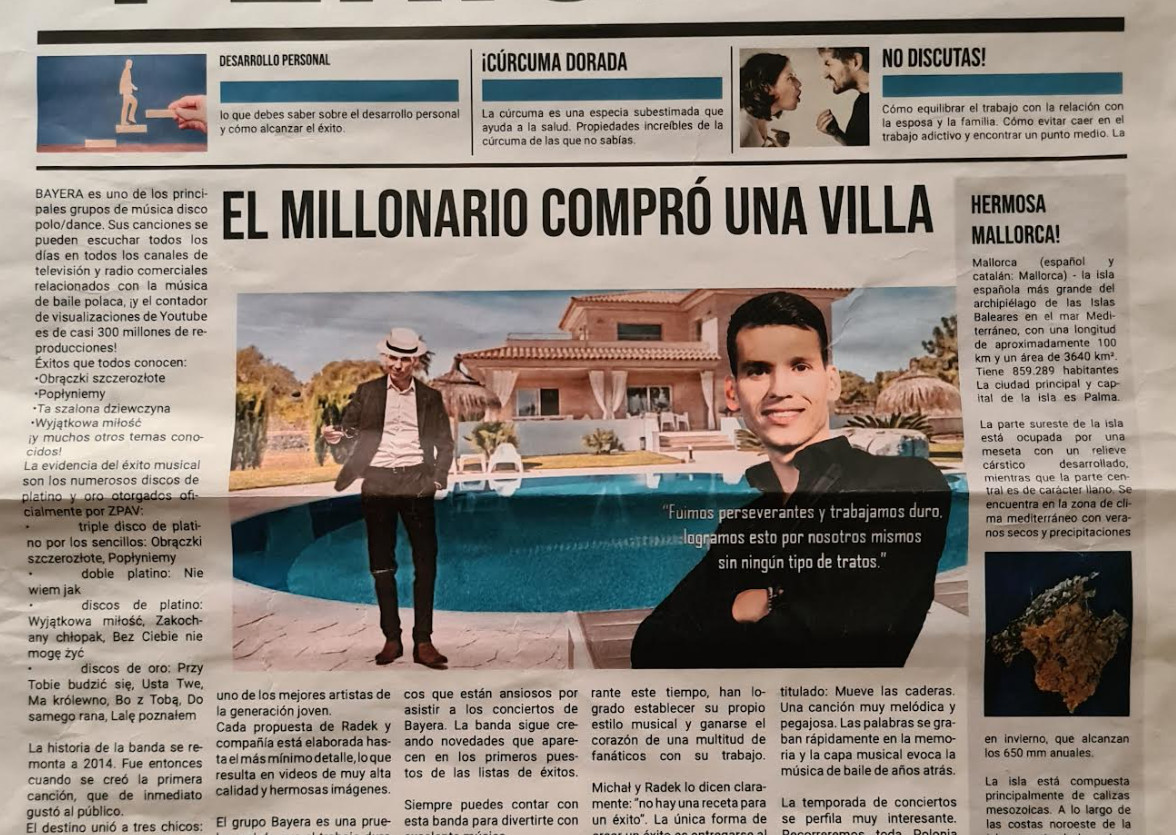Gwiazdor disco polo - Bayera szokuje fanów: Czy naprawdę kupił dom na Majorce za miliony euro?