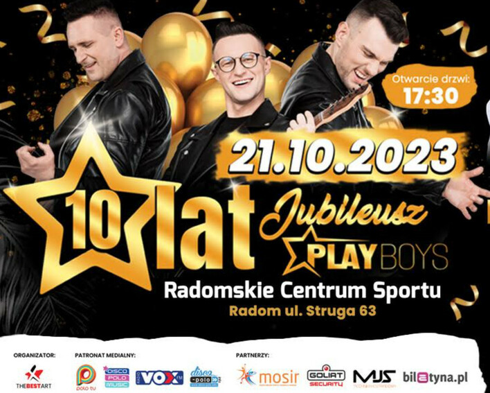 Jubileusz - 10 lat zespołu Playboys: Najgorętsza impreza taneczna roku! Wystąpią największe gwiazdy disco polo!