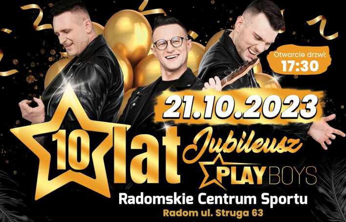 Jubileuszowe 10 lat z Playboys! - Wielka impreza w Radomiu! Kto wystąpi?!