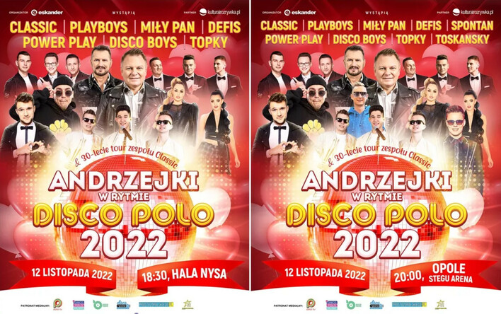 Już dziś WIELKIE Andrzejki w rytmie disco polo w Opolu i Nysie! Zobaczcie, kto wystąpi, gdzie kupić bilet, gdzie oglądać na żywo?