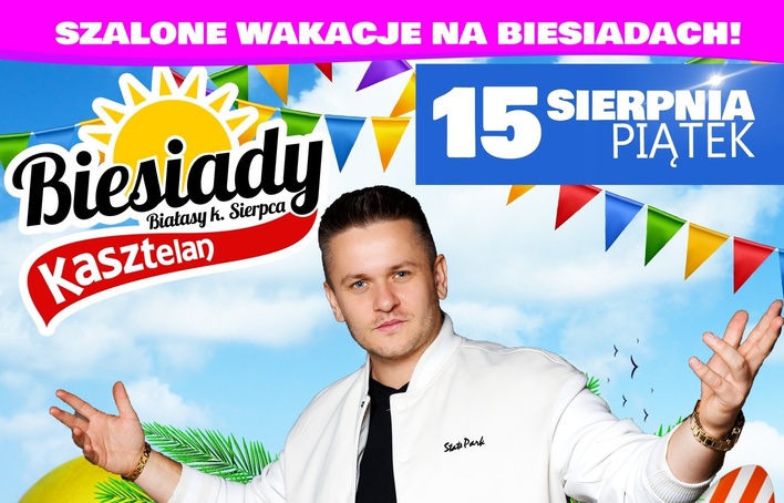 Koncert Arka Kopaczewskiego na Biesiadach Kasztelan w Białasach koło Sierpca już 15 sierpnia