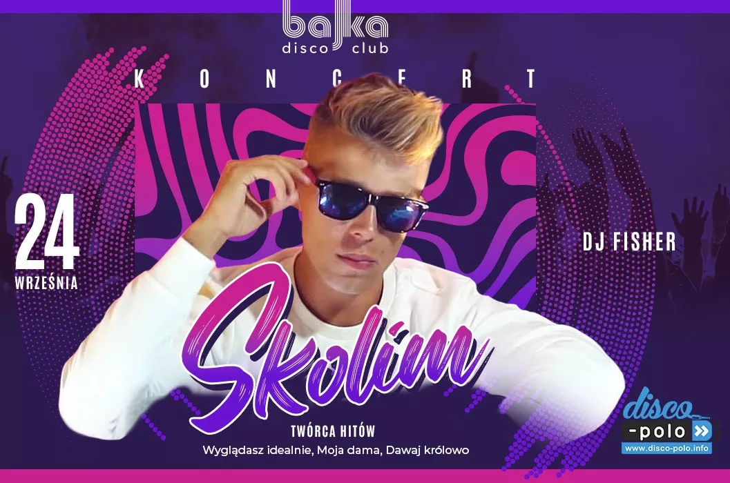 Koncert twórcy hitu „Kiss me baby„ i „Wyglądasz idealnie„ w klubie Bajka Toruń! Skolim rozwali system już 24 września