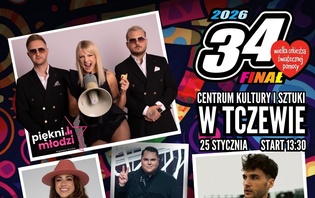 Koncert WOŚP 2026 w Tczewie – Piękni i Młodzi, Maja Hyży i Nowator wśród gwiazd