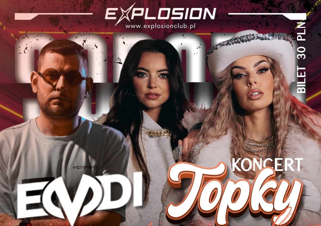 Koncert zespołu Topky w Explosion Club w Warszawie już 6 września 2025 roku