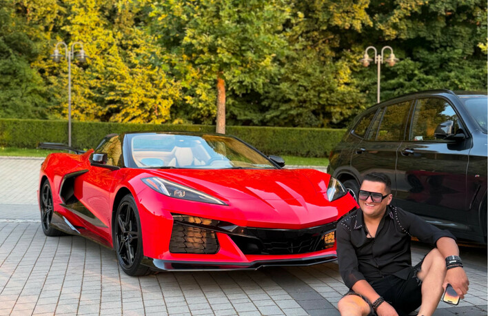 Kordian zaszalał! Corvette c8 6.2 l za ponad pół miliona to nowe auto gwiazdy