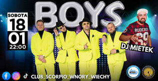 Legenda disco polo na żywo! Zespół Boys zagra w klubie Scorpio już 18 stycznia