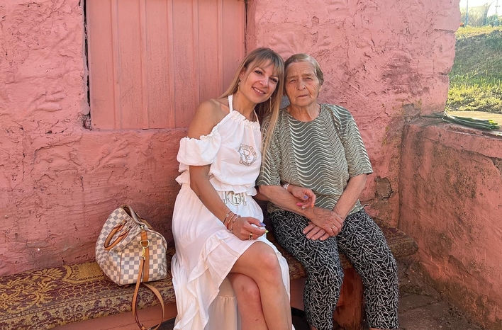 Magdalena Narożna odwiedziła babcię! Zobaczcie jak kobiety sa podobne do siebie