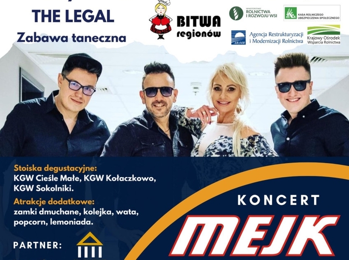 Majówka w Kołaczkowie z zespołem disco polo - Mejk - 50. urodziny gminy i wiele atrakcji