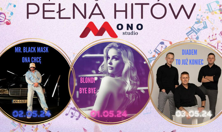Majówkowe nowości w Disco Polo: Trzy Premiery od Mono Studio! Diadem, Blondi oraz Mr. Black Mask