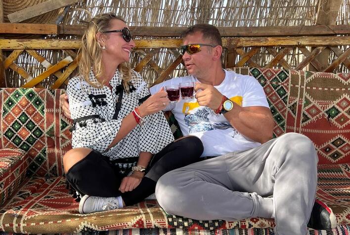 Urlopowe CZUŁOŚCI! Marcin Siegieńczuk zabrał żonę do EGIPTU! Tylko nieliczni tak się bawią! 