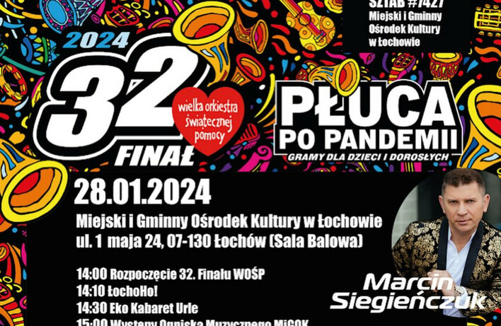 Marcin Siegieńczuk Wspiera WOŚP w Łochowie! Impreza już 28 stycznia!