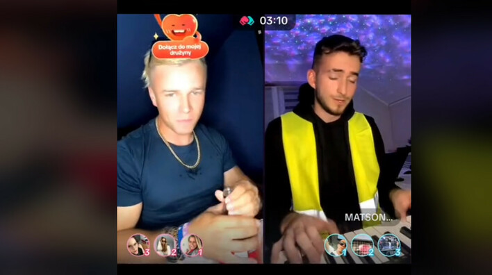 Na żywo: Matsonik i Skolim w duecie na TikToku: Niezapomniane wykonanie hitu „Temperatura„
