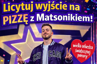 Matsonik z disco polo zaprasza na pizzę – wylicytuj spotkanie na WOŚP