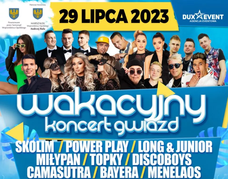 Niezapomniane wakacje w rytmie disco polo - Wakacyjny Koncert Gwiazd Opole 2023 już 29 lipca!

