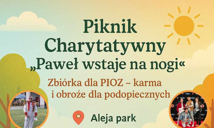 Piknik charytatywny Paweł wstaje na nogi z udziałem artystów disco polo